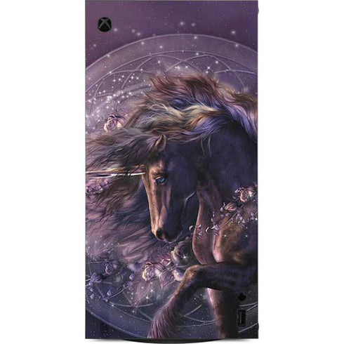 Black Rose Unicorn by Laurie Prindle XBox Series X Digital Edition Console Skin